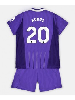Otroški Nogometna dresi replika Tottenham Hotspur Mohammed Kudus #20 Tretji 2026-27 Kratek rokav (+ hlače)